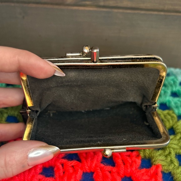 Vintage Calf Leather Black Coin Purse - Picture 4 of 7